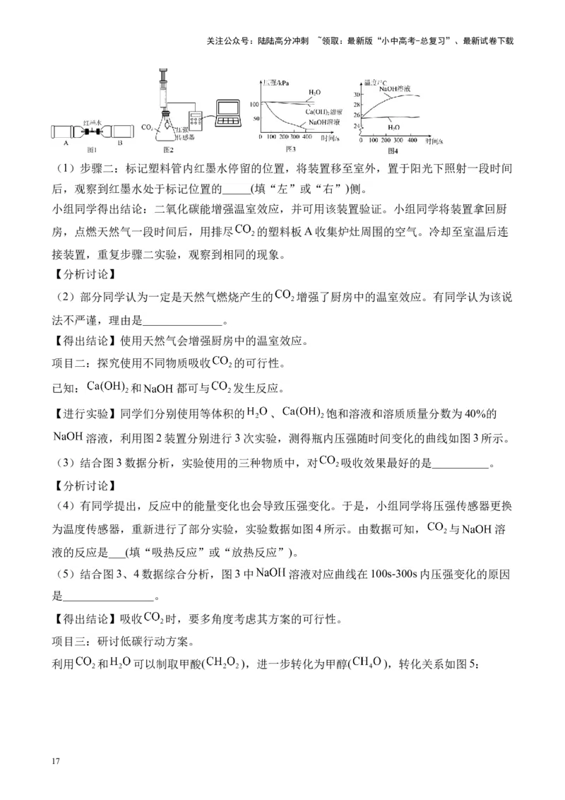 专题七实验探究题2025届中考化学二轮专题达标训练（含答案）_02中考总复习（2026版更新中）_05-化学-中考总复习_2025年中考复习资料_2025届中考化学二轮专题达标训练（含答案）