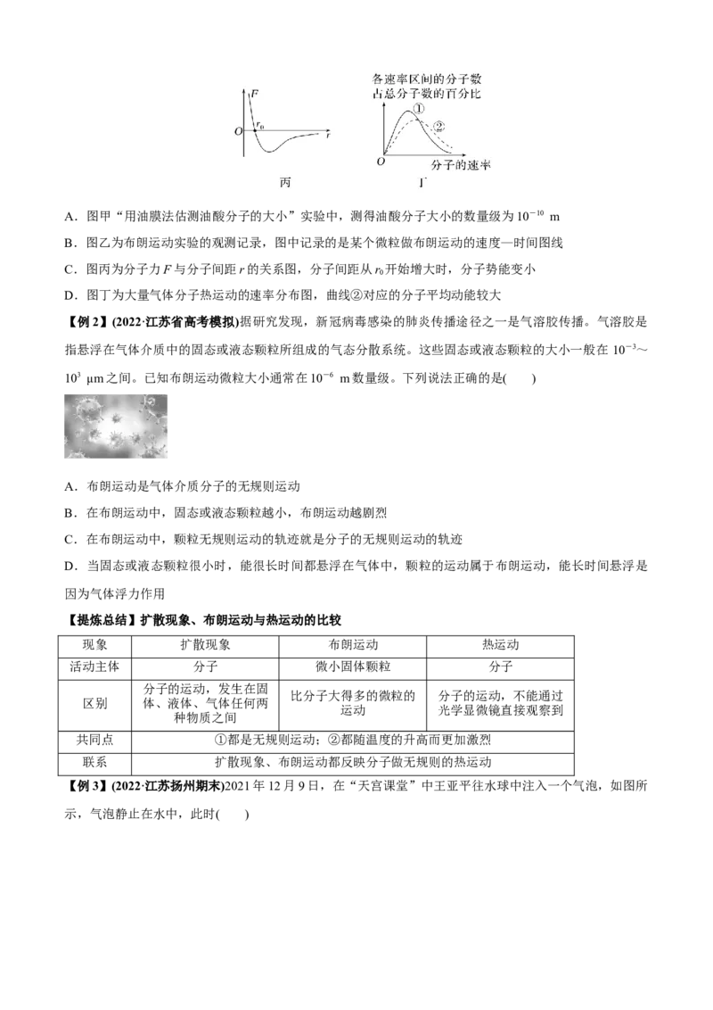专题1.1+热学问题（原卷版）_4.2025物理总复习_2023年新高复习资料_二轮复习_2023届高考物理二、三轮复习总攻略290387341_专题1.1热学问题-2023届高考物理二、三轮复习总攻略