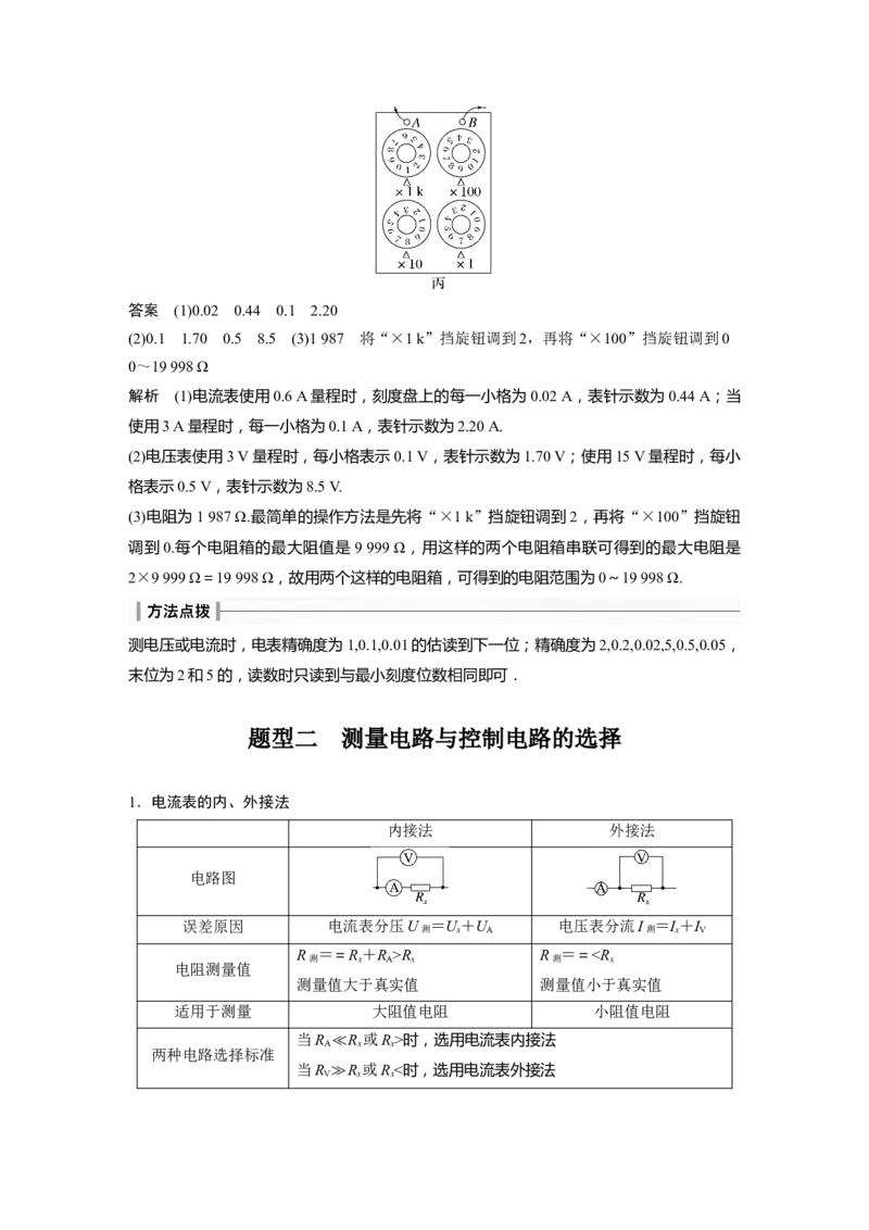2024年高考物理一轮复习（新人教版）第10章专题强化15　电学实验基础_4.2025物理总复习_2024年新高考资料_1.2024一轮复习_2024年高考物理一轮复习讲义（新人教版）