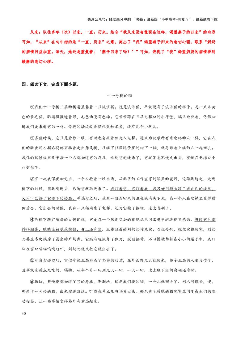 专题52文学类文本之字词赏析（知识梳理+练习）(解析版）_02中考总复习（2026版更新中）_01-语文-中考总复习_2025年中考资料_备战2025年中考语文一轮复习考点突破（全国通用）
