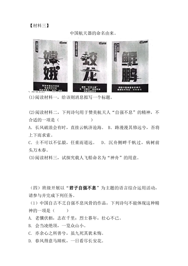 2023届高考语文二轮复习专题：语言综合运用（含答案）_1.2025语文总复习_赠送：通用版（老高考）复习资料_二轮复习_2023届高考高中语文二轮复习专题训练（含答案）