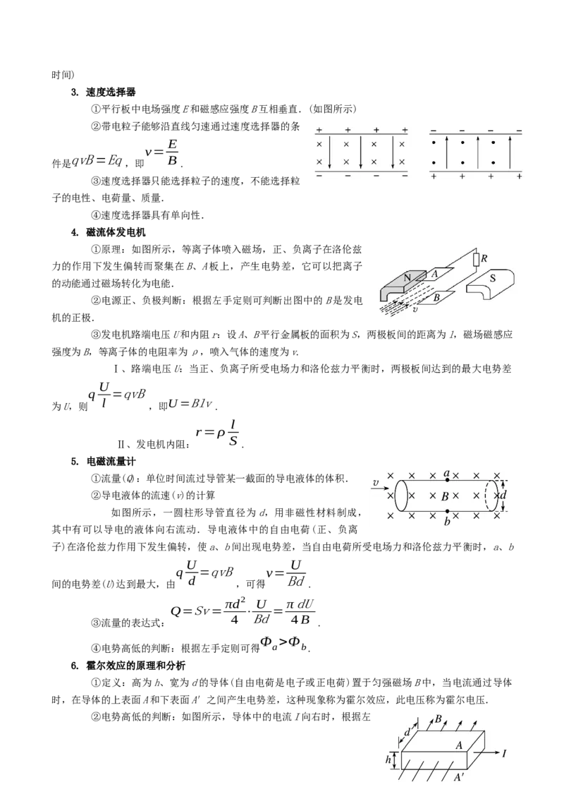 专题10磁场-口袋书2023年高考物理必背知识手册_36777926(1)_4.2025物理总复习_2023年新高复习资料_备战2023年高考物理抢分秘籍（新高考专用）