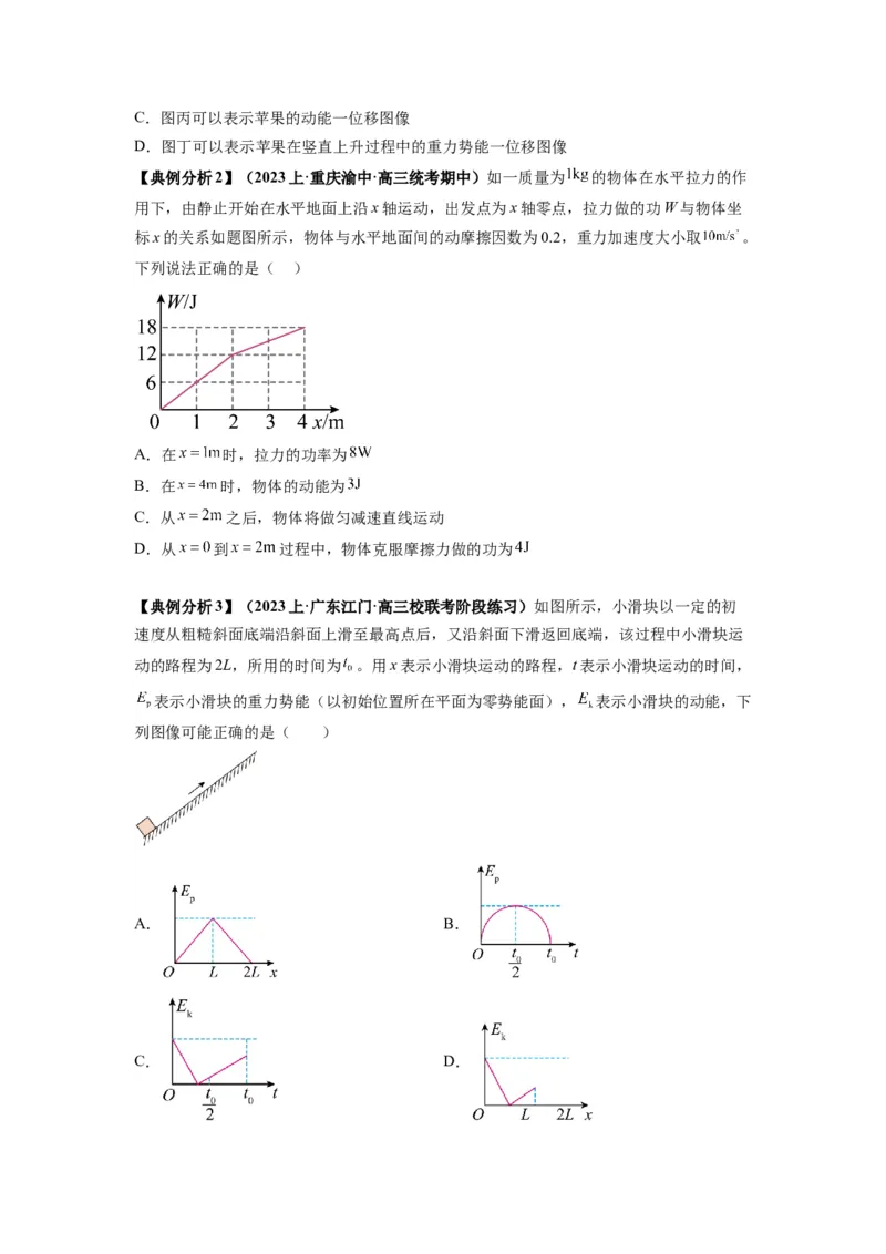 专题06功和功率动能定理（原卷版）_4.2025物理总复习_2024年新高考资料_2.2024二轮复习_2024年高考物理二轮热点题型归纳与变式演练（新高考通用）