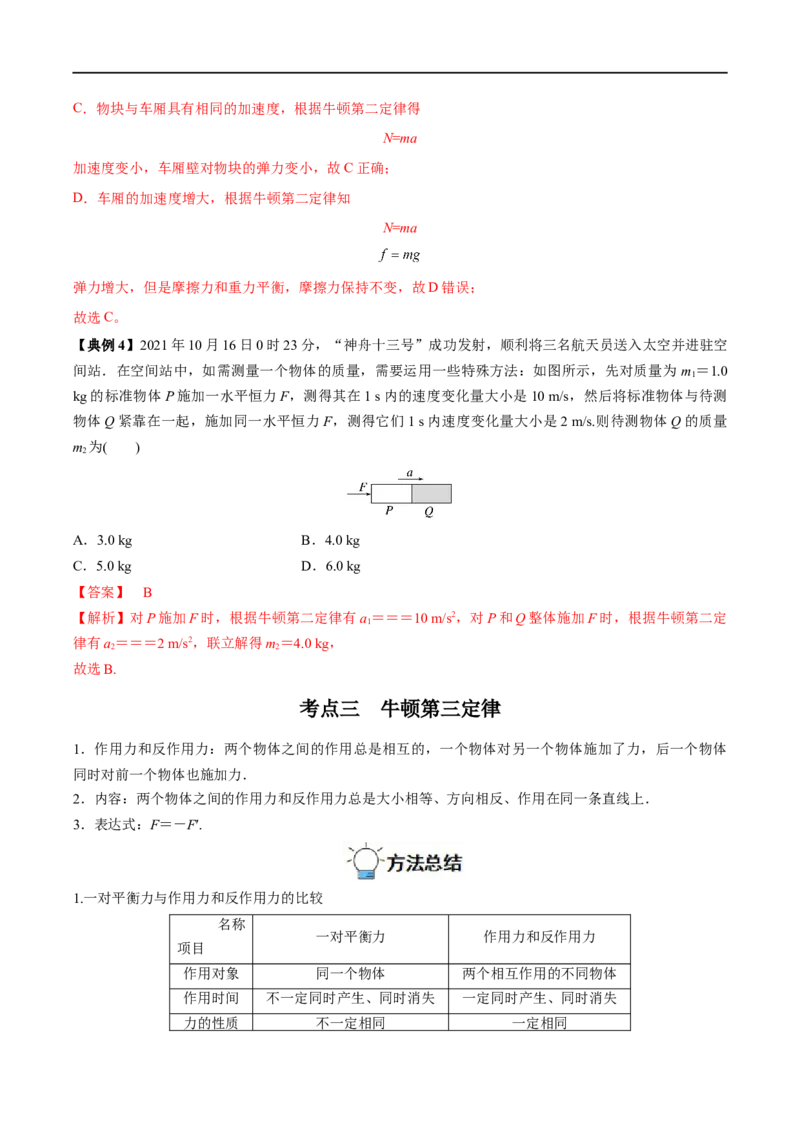 专题05牛顿三大定律&mdash;&mdash;全攻略备战2023年高考物理一轮重难点复习（解析版）_4.2025物理总复习_2023年新高复习资料_一轮复习_全攻略备战2023年高考物理一轮重难点复习