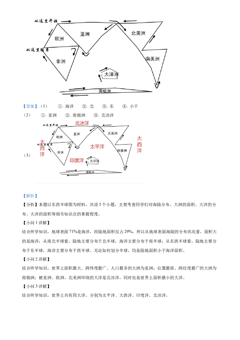 精品解析：北京市门头沟区2022-2023学年八年级上学期期末地理试题（解析版）(1)_北京初中期末题_C605-京七八九_B京地理七八九_地理_北京八上地理