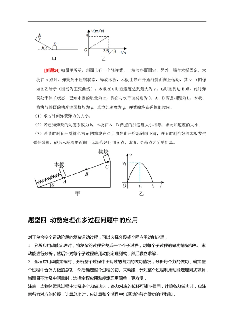 专题10动能定理的应用（原卷版）_4.2025物理总复习_赠品通用版（老高考）复习资料_专项复习_2023年高考冲刺物理热点知识讲练与题型归纳（全国通用）
