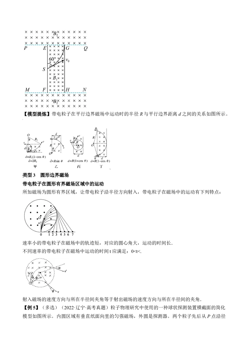 专题12.2　磁场对运动电荷的作用　带电粒子在有界匀强磁场中的运动讲&mdash;&mdash;2023年高考物理一轮复习讲练测（新教材新高考通用）（原卷版）_4.2025物理总复习_2023年新高复习资料