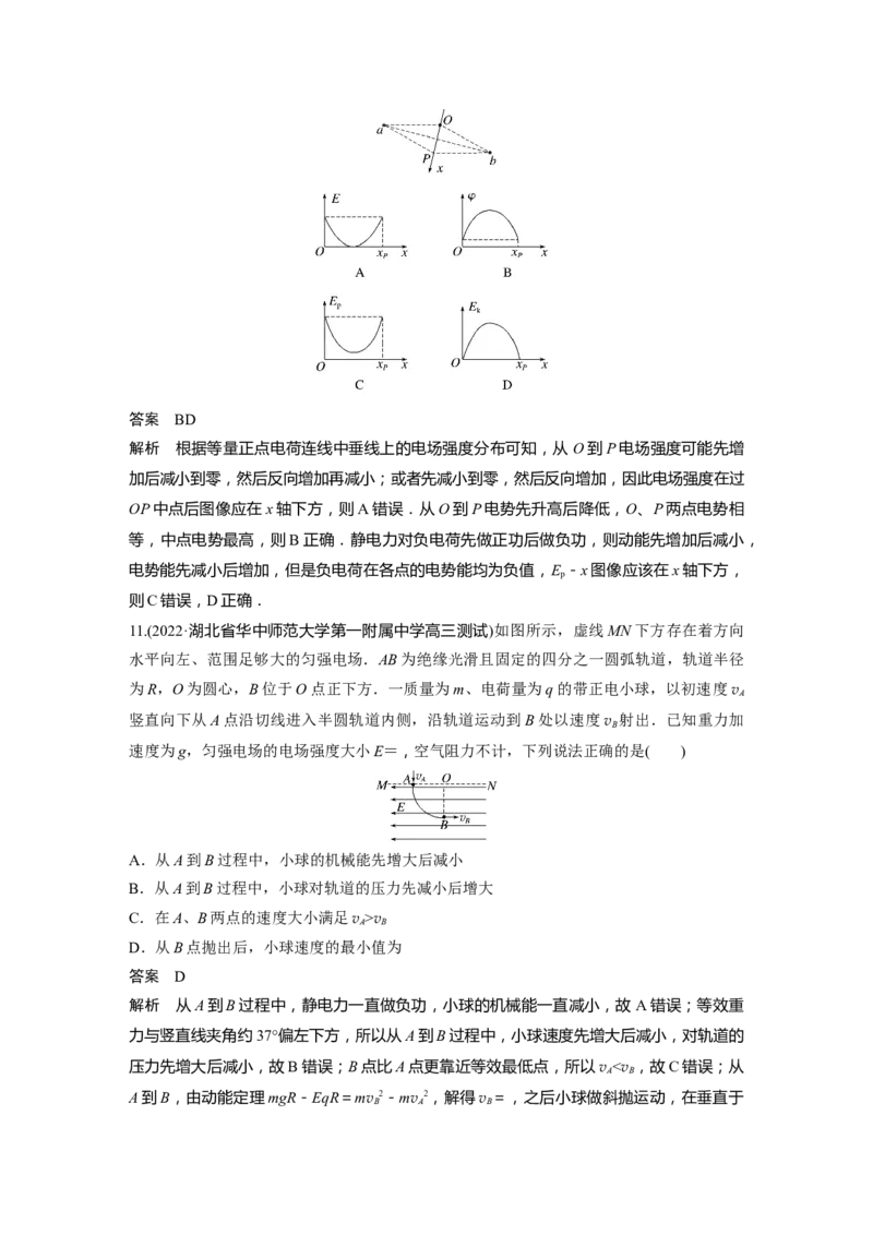 2023年高考物理二轮复习（新高考版）第1部分专题3第8讲　电场_4.2025物理总复习_2023年新高复习资料_二轮复习_2023年高考物理二轮复习讲义+课件（新高考版）