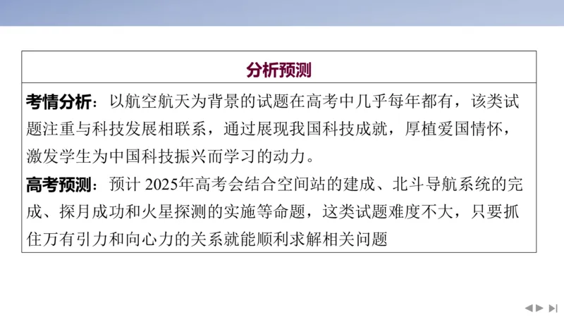 2025版高考物理二轮复习配套课件第二部分揭秘一高考命题的8大热点情境情境2航天工程类情境_4.2025物理总复习_2025年新高考资料_二轮复习_2025高考物理二轮复习配套课件
