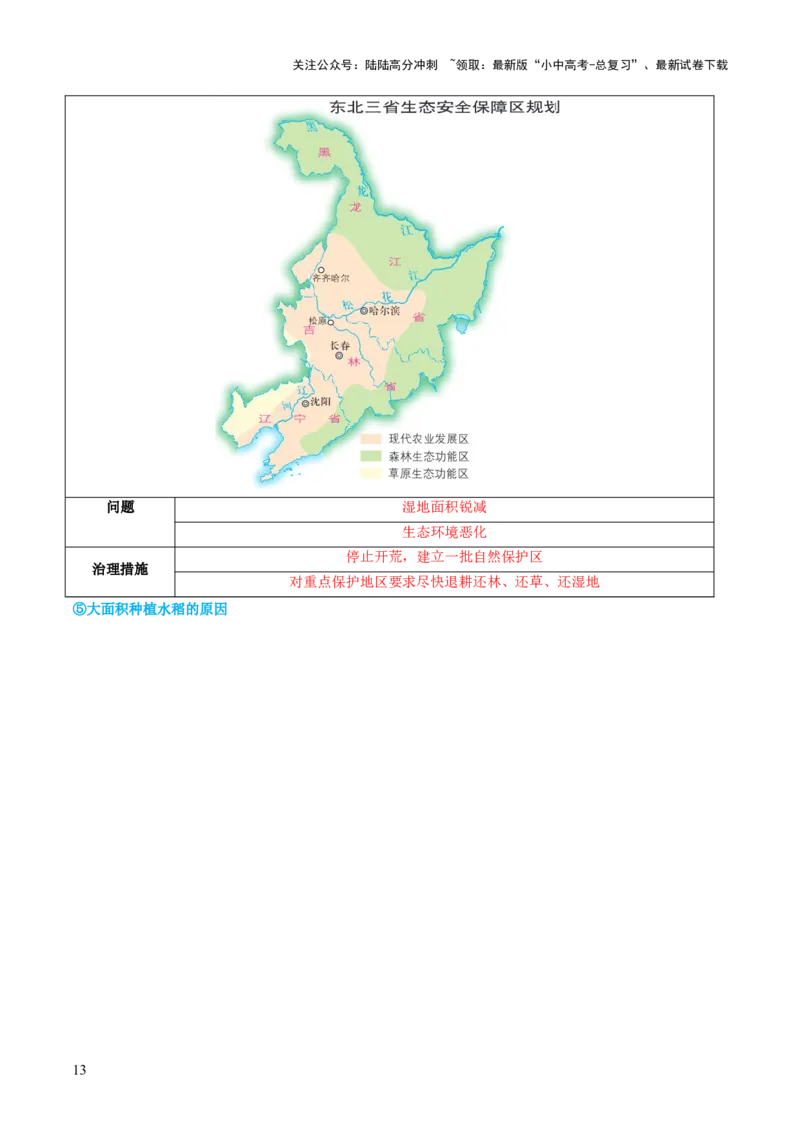 专题23北方地区（讲义）（解析版）_02中考总复习（2026版更新中）_09-地理-中考总复习_2024年中考复习资料_一轮复习_❤2024年中考地理一轮复习讲练测（全国通用）_配套讲义