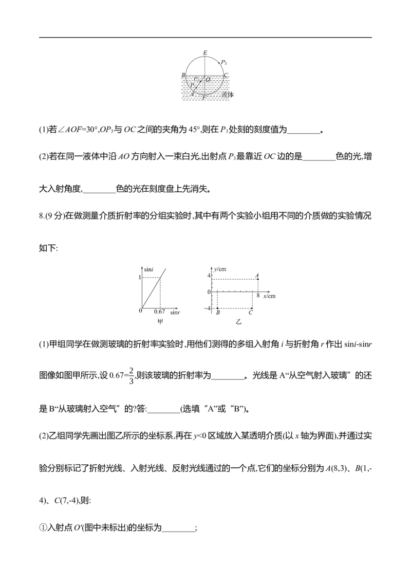 2025年高考物理实验抢分专练十六：测量玻璃的折射率（含解析）_4.2025物理总复习_2025年新高考资料_专项复习_2025年高考物理实验抢分专练(含解析)（完结）