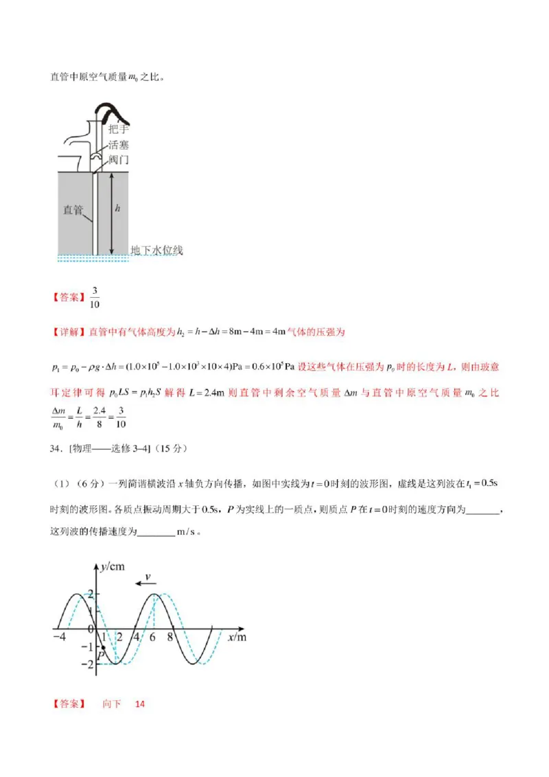 2023年高考物理（全国甲卷）模拟试卷04（PDF版学生版+解析版）_4.2025物理总复习_物理高考模拟题_老高考_2023年_全国甲卷2023年高考物理模拟试卷10套（PDF版学生版+解析版）