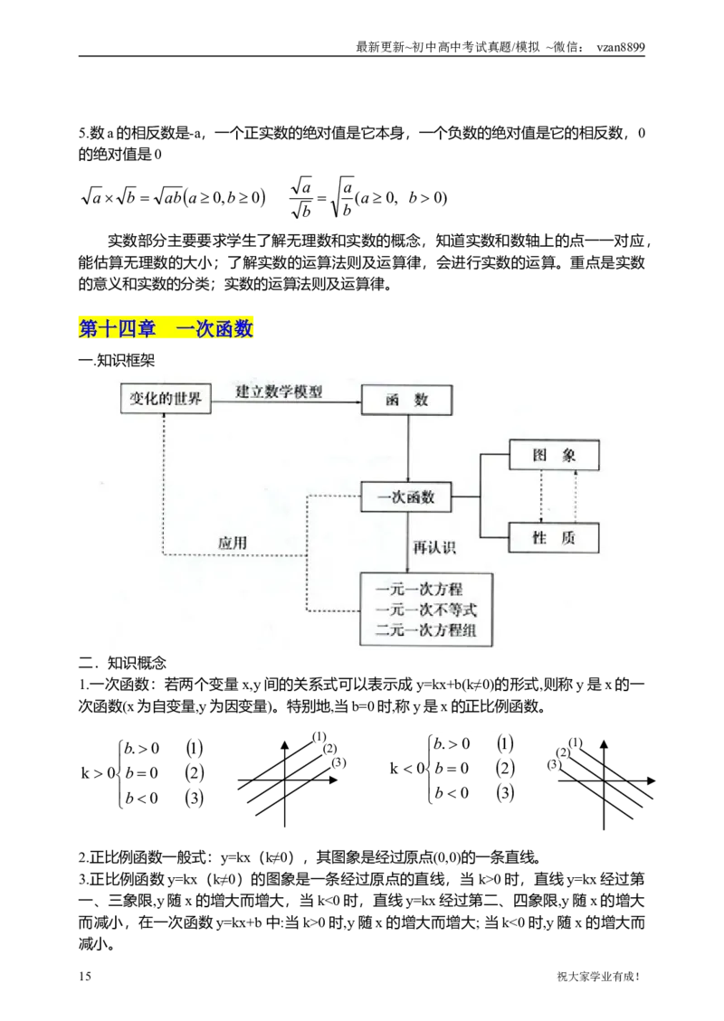 02初中数学知识点归纳汇总_江苏省中考_江苏省中考历年真题_南京中考历年真题_02南京中考数学（2008年-2024年）