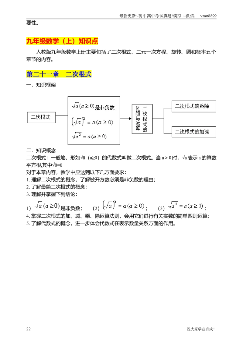 02初中数学知识点归纳汇总_江苏省中考_江苏省中考历年真题_南京中考历年真题_02南京中考数学（2008年-2024年）