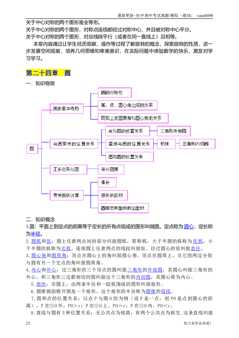 02初中数学知识点归纳汇总_江苏省中考_江苏省中考历年真题_南京中考历年真题_02南京中考数学（2008年-2024年）