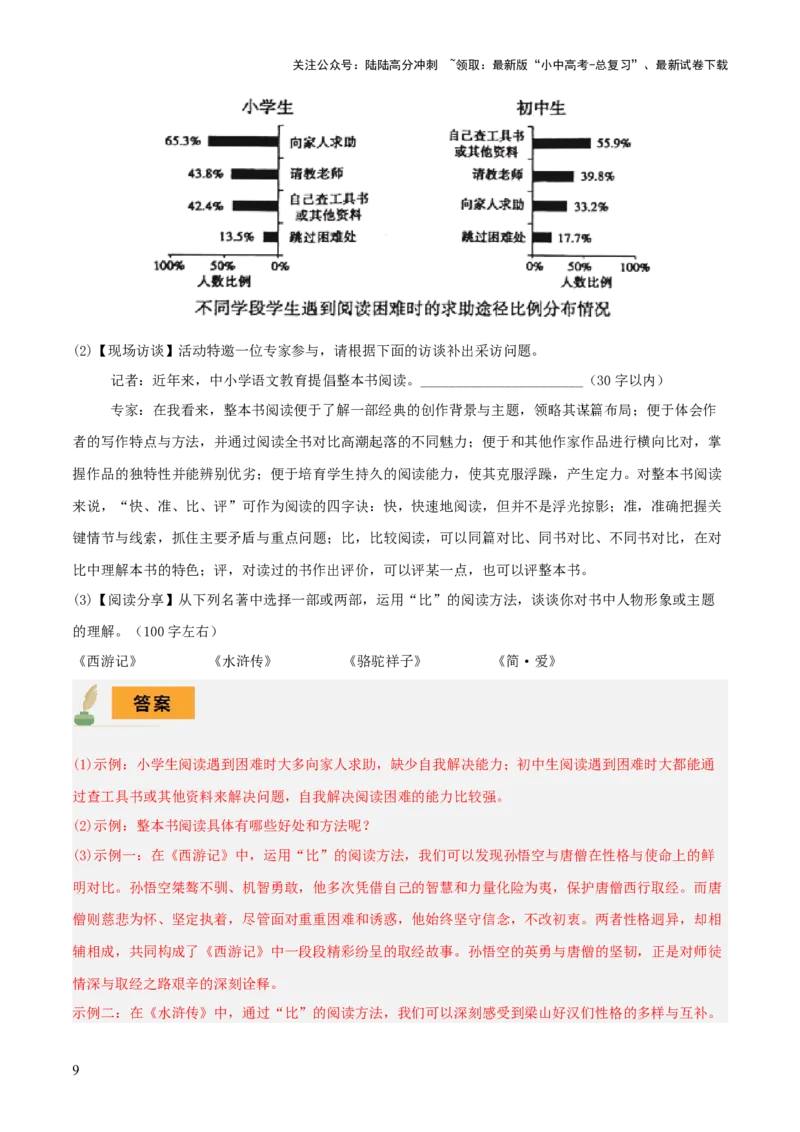 专题50&ldquo;语文与其他学科渗透&rdquo;之名著阅读（1份思维导图+突破5大易错点+考点解读+常见题型+考查要点+解题技巧）（解析版）_02中考总复习（2026版更新中）_01-语文-中考总复习