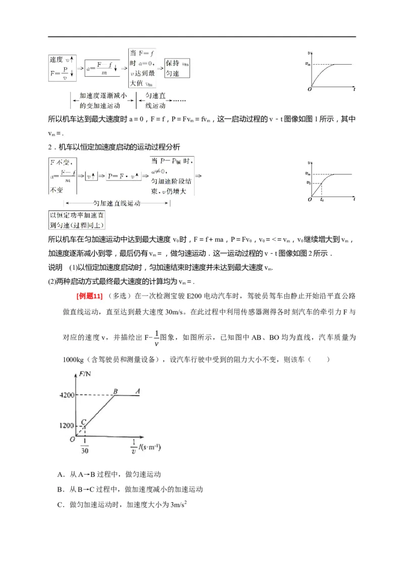 专题09功和功率（解析版）_4.2025物理总复习_赠品通用版（老高考）复习资料_专项复习_2023年高考冲刺物理热点知识讲练与题型归纳（全国通用）