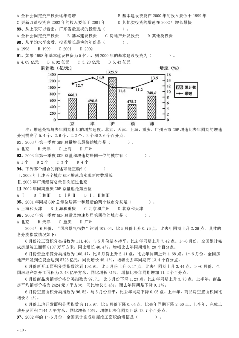 2004年国家公务员录用考试《行测》真题（A卷）_34省+国考真题_34省考+国考pdf版推荐用这个版本_国考2000-2025真题pdf推荐用这个版本_2000-2025国考行测PDF_行测-真题