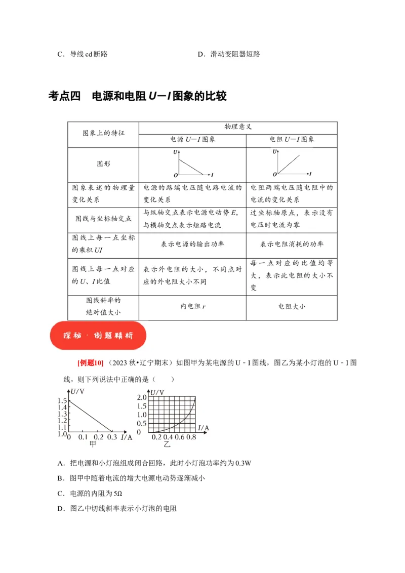 第20讲　电路闭合电路欧姆定律（原卷版）_4.2025物理总复习_2025年新高考资料_一轮复习_2025届高考物理一轮复习考点精讲精练（全国通用）（完结）