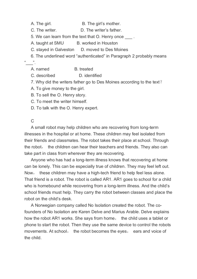 2023届高考英语二轮复习阅读理解完形填空书面表达分类综合训练（含答案）_3.2025英语总复习_赠品通用版（老高考）复习资料_二轮复习