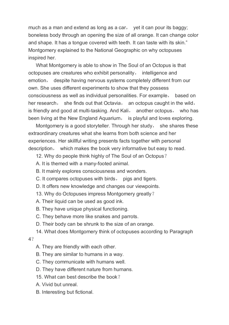 2023届高考英语二轮复习阅读理解完形填空书面表达分类综合训练（含答案）_3.2025英语总复习_赠品通用版（老高考）复习资料_二轮复习