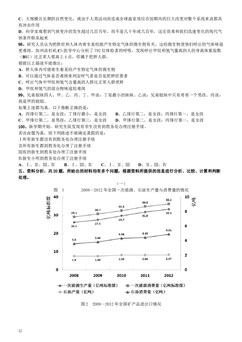 2014年412公务员联考《行测》（海南卷）_34省+国考真题_此文件夹为word版,不推荐使用_此word版为,不推荐使用_此word版为,不推荐使用_海南公务员考试真题word版