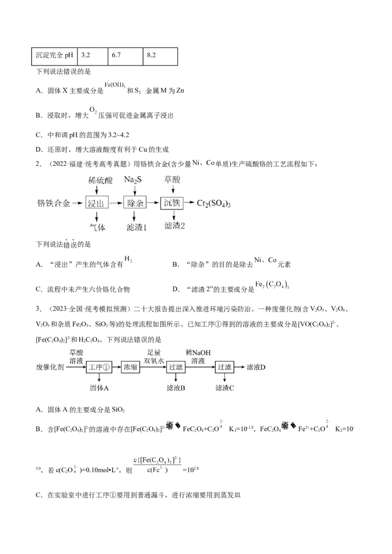 12微型工艺流程-暑假培优（解析版）_2025秋高中《化学暑假衔接讲义》新高一、二、三（培优讲义+暑假作业本）_新高三化学暑假培优专练