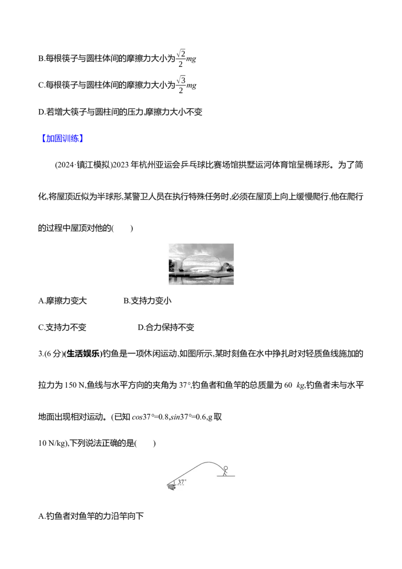 六：摩擦力（含解析）_4.2025物理总复习_2025年新高考资料_专项复习_2025新高考物理核心素养测评（含解析）（完结）