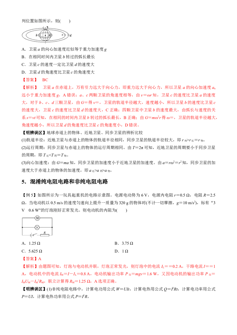 专题8.1高频易错、易混点快攻（解析版）_4.2025物理总复习_2023年新高复习资料_二轮复习_2023届高考物理二、三轮复习总攻略290387341