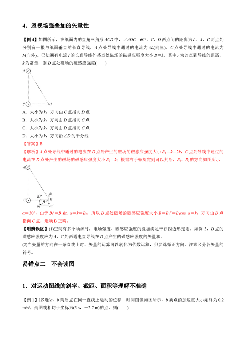 专题8.1高频易错、易混点快攻（解析版）_4.2025物理总复习_2023年新高复习资料_二轮复习_2023届高考物理二、三轮复习总攻略290387341