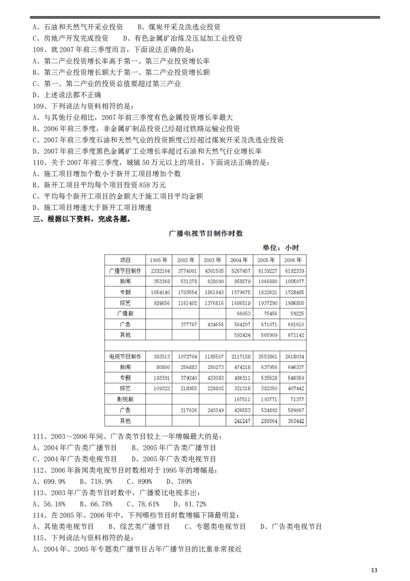 2009年426公务员联考《行测》真题（天津、陕西、湖北卷）_34省+国考真题_此文件夹为word版,不推荐使用_此word版为,不推荐使用_此word版为,不推荐使用_题目_986