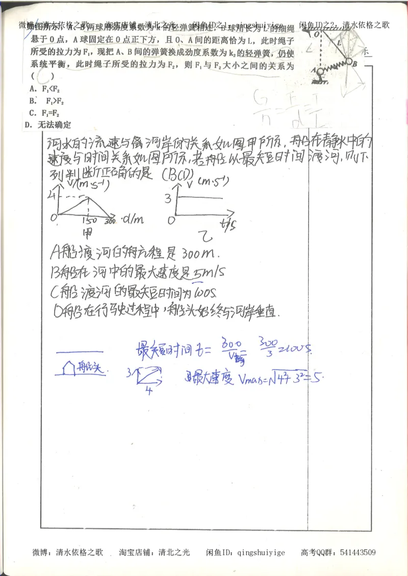7.衡水中学高考积累与改错_高三物理（第3本）_67页_高中衡水学霸笔记_高中全部赠品_错题集高中九科_物理积累与改错