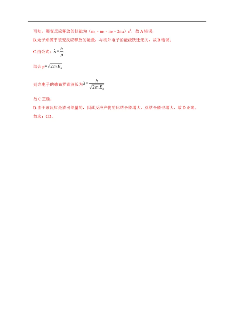 专题28近代物理（解析版）_4.2025物理总复习_赠品通用版（老高考）复习资料_专项复习_2023年高考冲刺物理热点知识讲练与题型归纳（全国通用）