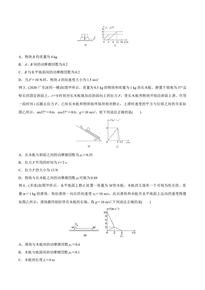 第四讲牛顿第二定律的综合应用（原卷版）_4.2025物理总复习_2023年新高复习资料_一轮复习_2023年高三物理一轮复习精讲精练278111462_第三章牛顿运动定律