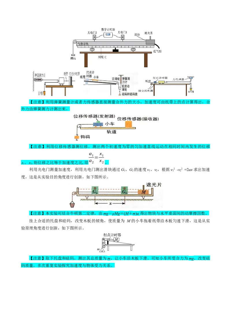 专题21力学实验（原卷版）_4.2025物理总复习_2025年新高考资料_一轮复习_2025年高考物理一轮复习知识清单