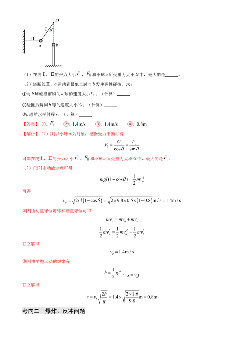 专题13动量守恒定律的应用（解析版）_4.2025物理总复习_2025年新高考资料_专项复习_备战2025年高考物理真题题源解密（新高考通用）（完结）