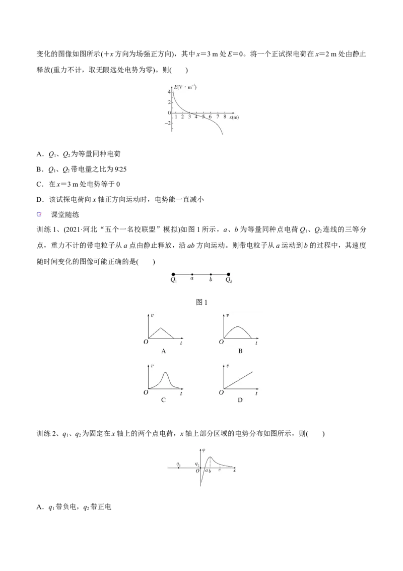 第二讲电场能的性质（原卷版）_4.2025物理总复习_2023年新高复习资料_一轮复习_2023年高三物理一轮复习精讲精练278111462_第八章静电场