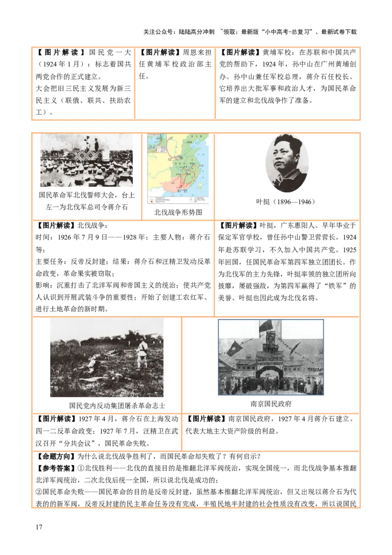 主题18+常考图片识记（中国近现代史）（图片解读+命题方向+参考答案）-2025年中考历史一轮知识点梳理_02中考总复习（2026版更新中）_06-历史-中考总复习_2025年中考复习资料