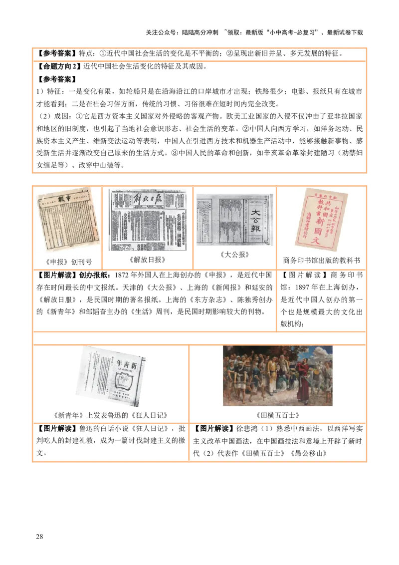 主题18+常考图片识记（中国近现代史）（图片解读+命题方向+参考答案）-2025年中考历史一轮知识点梳理_02中考总复习（2026版更新中）_06-历史-中考总复习_2025年中考复习资料