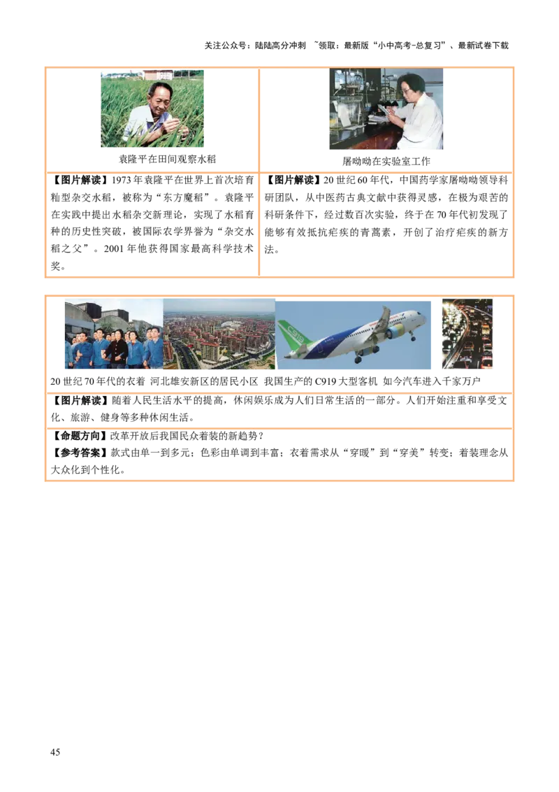主题18+常考图片识记（中国近现代史）（图片解读+命题方向+参考答案）-2025年中考历史一轮知识点梳理_02中考总复习（2026版更新中）_06-历史-中考总复习_2025年中考复习资料