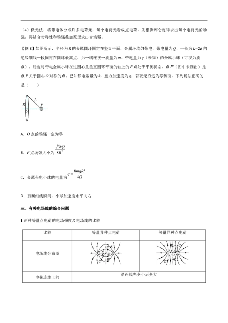 专题43库仑定律、电场强度和电场线（原卷版）_4.2025物理总复习_2023年新高复习资料_一轮复习_2023届高三物理一轮复习多维度导学与分层专练