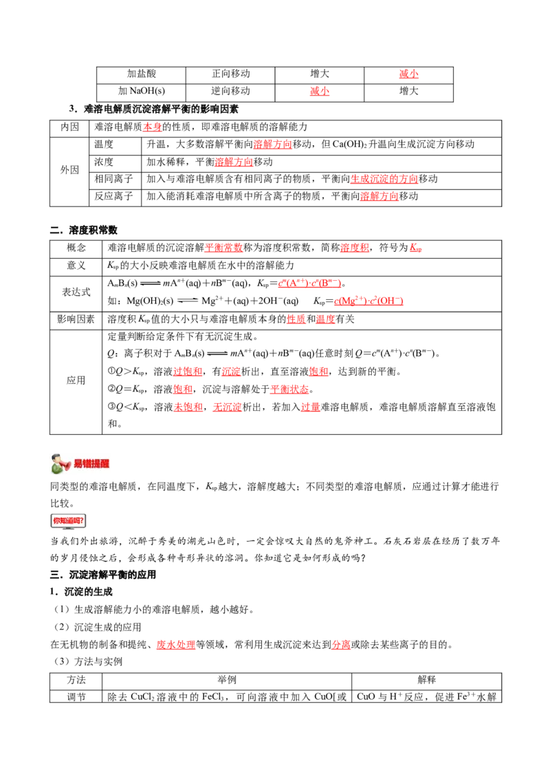 第13讲沉淀溶解平衡（解析版）_2025秋高中《化学暑假衔接讲义》新高一、二、三（培优讲义+暑假作业本）_新高二化学暑假先学讲义
