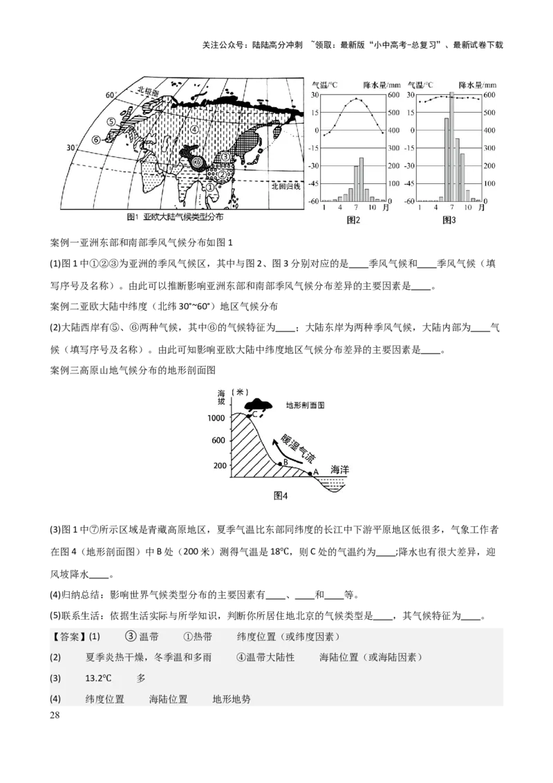 初中地理填图训练（世界地理一）-2025年中考地理知识点梳理_02中考总复习（2026版更新中）_09-地理-中考总复习_2025中考地理复习资料_2025年中考地理知识点_填图训练