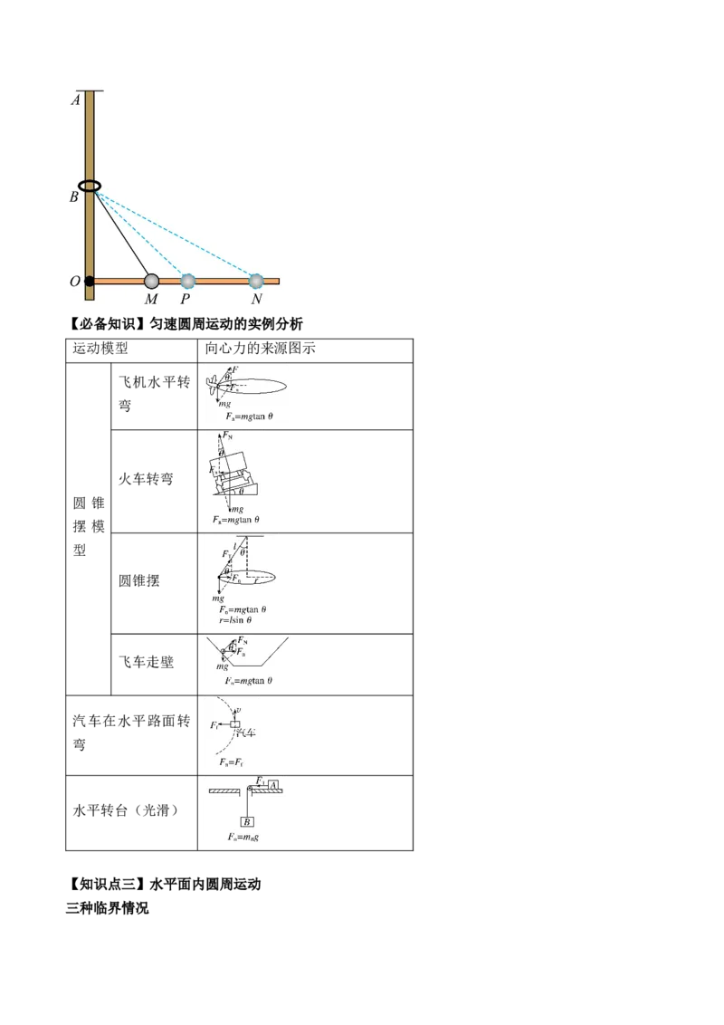专题4.3　圆周运动讲&mdash;&mdash;2023年高考物理一轮复习讲练测（新教材新高考通用）（原卷版）_4.2025物理总复习_2023年新高复习资料_一轮复习