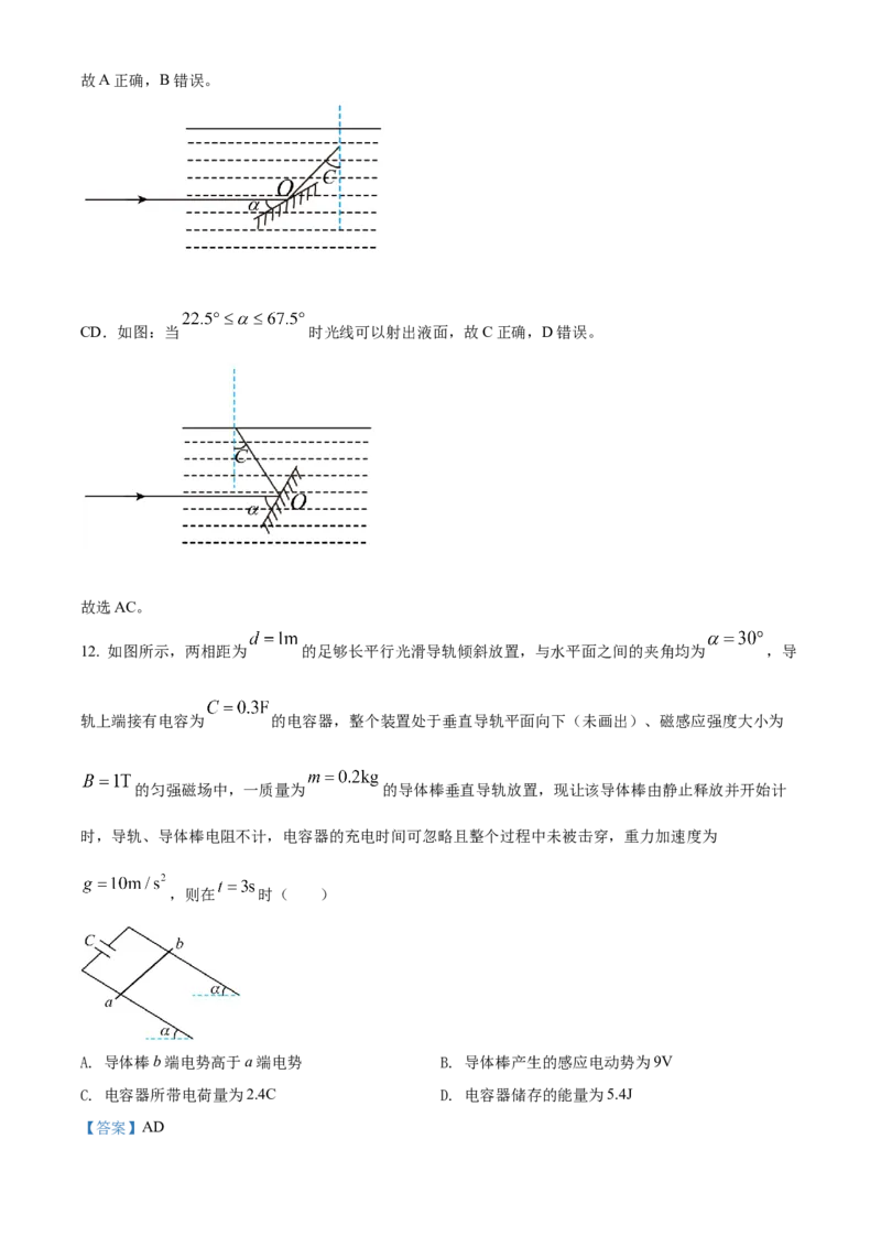 精品解析：2023届云南省昆明市云南师范大学附属中学高三（上）高考适应性月考卷物理试题（一）（解析版）_4.2025物理总复习_物理高考模拟题_老高考_2023年