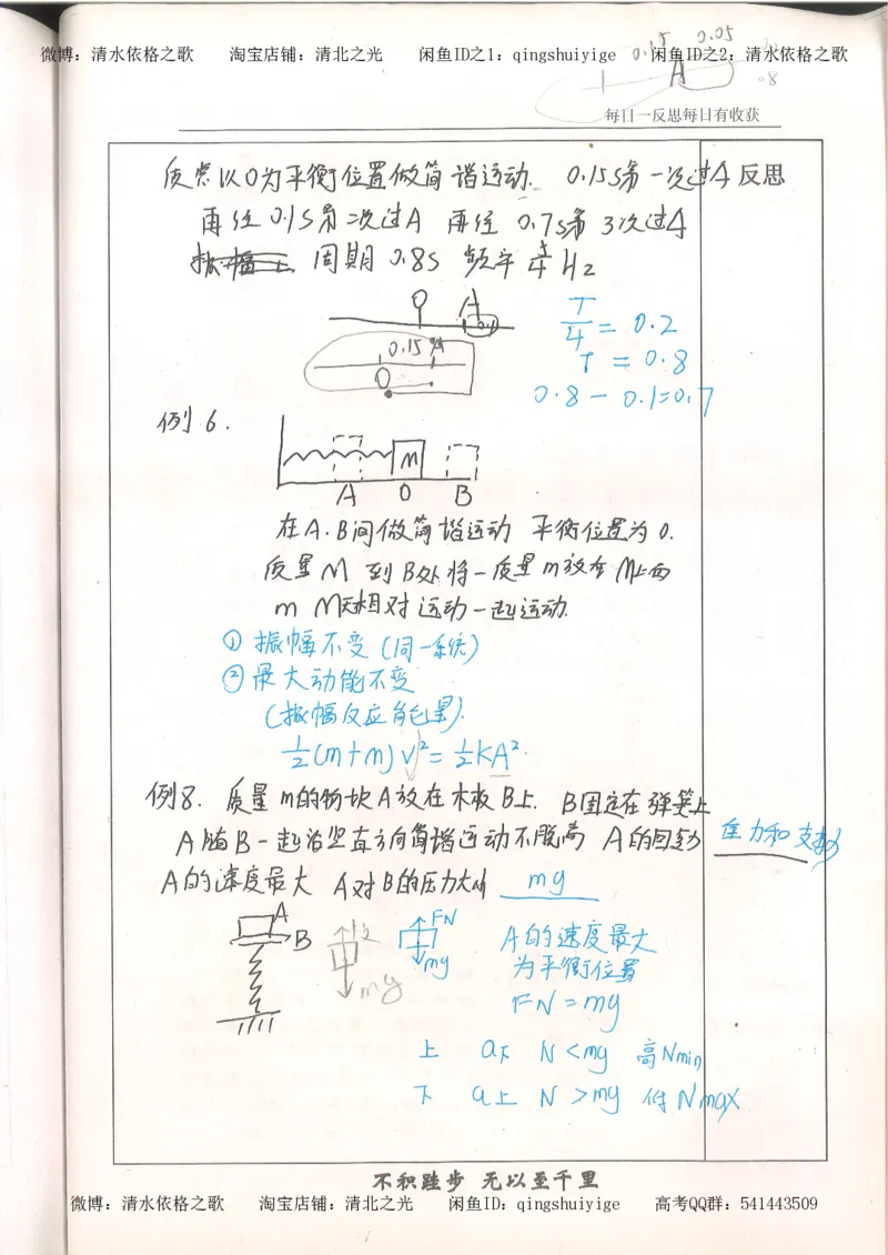 3.衡水中学高考积累与改错_高二物理（第1本）_140页_高中衡水学霸笔记_高中全部赠品_错题集高中九科_物理积累与改错