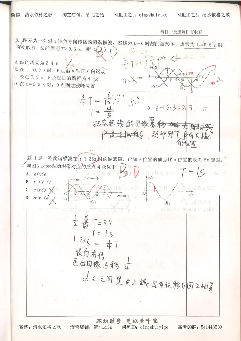 3.衡水中学高考积累与改错_高二物理（第1本）_140页_高中衡水学霸笔记_高中全部赠品_错题集高中九科_物理积累与改错