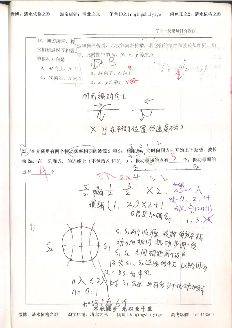 3.衡水中学高考积累与改错_高二物理（第1本）_140页_高中衡水学霸笔记_高中全部赠品_错题集高中九科_物理积累与改错