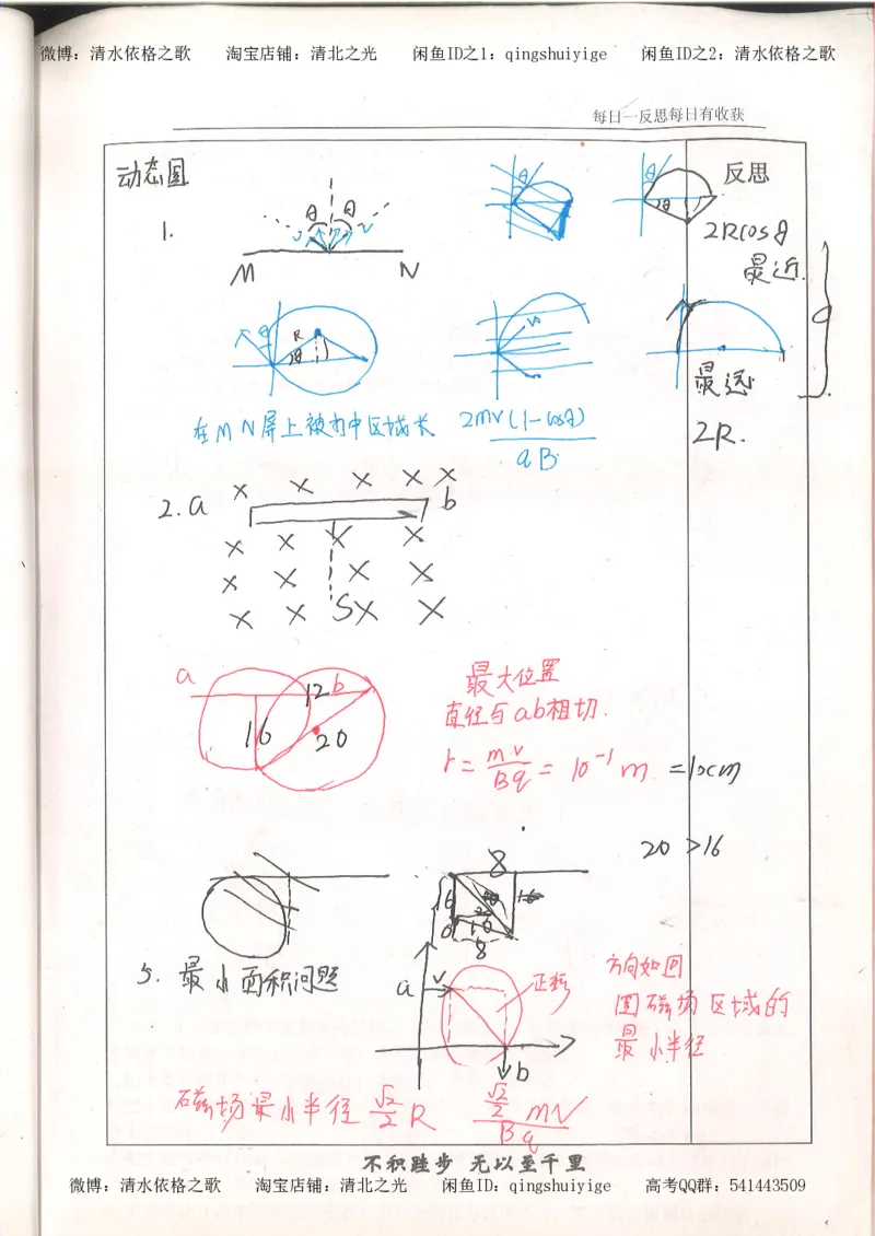 3.衡水中学高考积累与改错_高二物理（第1本）_140页_高中衡水学霸笔记_高中全部赠品_错题集高中九科_物理积累与改错