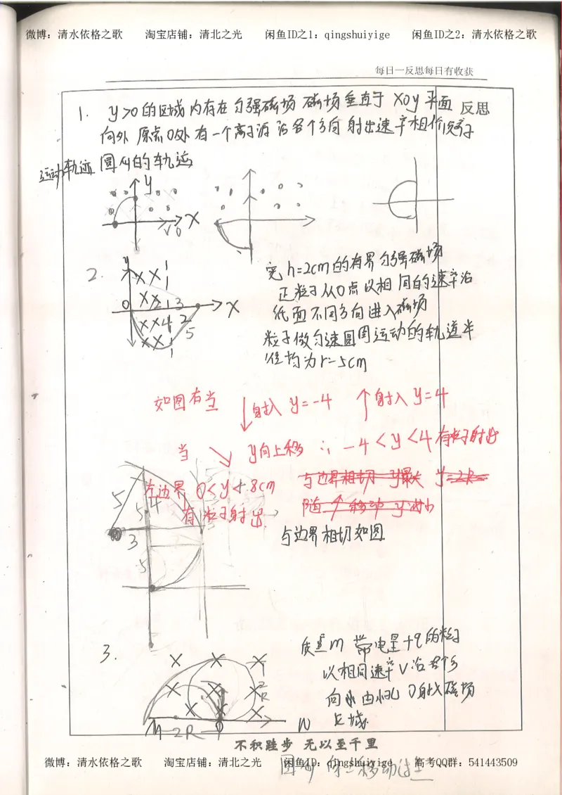 3.衡水中学高考积累与改错_高二物理（第1本）_140页_高中衡水学霸笔记_高中全部赠品_错题集高中九科_物理积累与改错